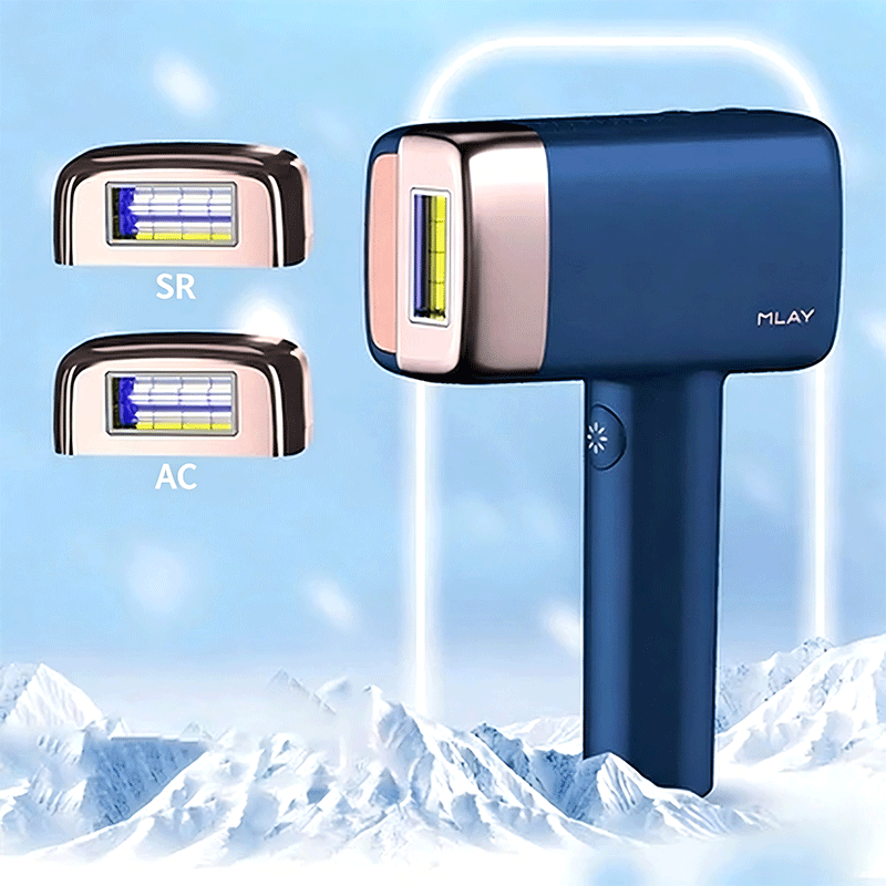 MLAY T14 Ice Cooling IPL Hair Removal Device | 17J High Energy, Painless At-Home Hair Remover