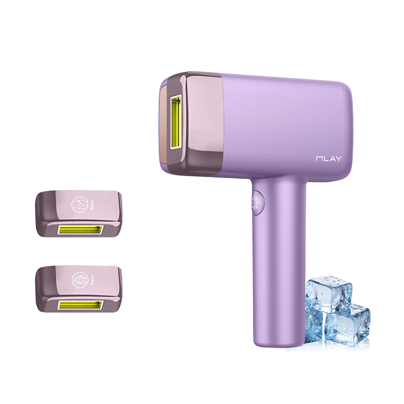MLAY T14 Ice Cooling IPL Hair Removal Device | 17J High Energy, Painless At-Home Hair Remover