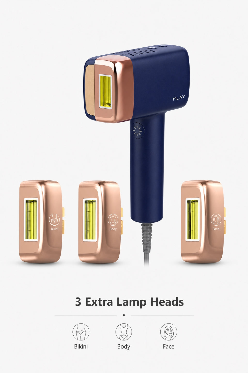 MLAY T14 Ice Cooling IPL Hair Removal Device | 17J High Energy, Painless At-Home Hair Remover