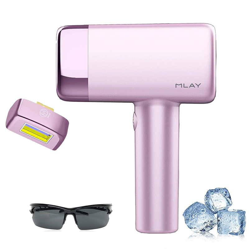 MLAY T14 Ice Cooling IPL Hair Removal Device | 17J High Energy, Painless At-Home Hair Remover