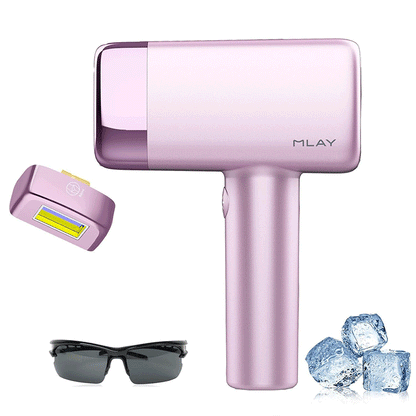 MLAY T14 Ice Cooling IPL Hair Removal Device | 17J High Energy, Painless At-Home Hair Remover