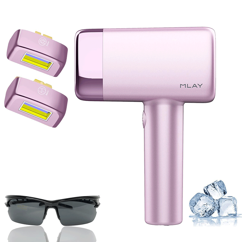 MLAY T14 Ice Cooling IPL Hair Removal Device | 17J High Energy, Painless At-Home Hair Remover