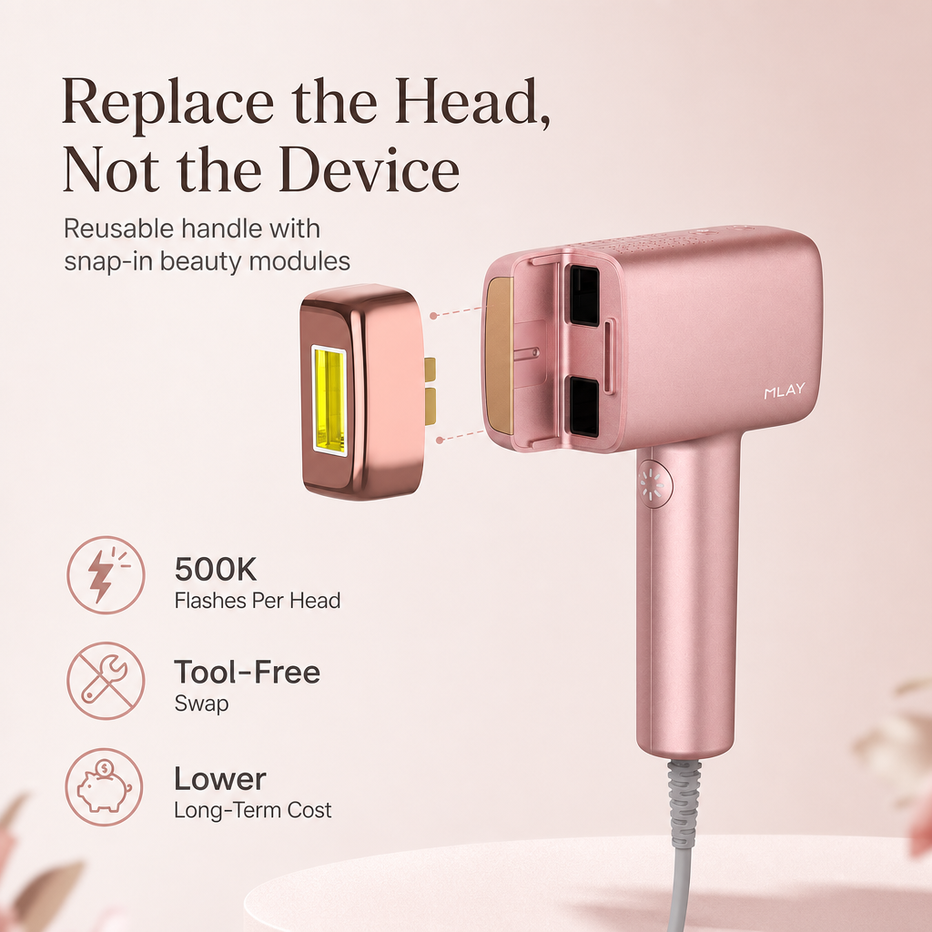 MLAY T14A Ice Cooling-High Energy Replaceable-Head IPL Device