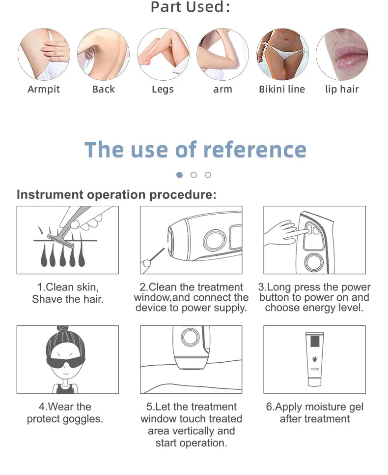 IPL hair removal FDA & SFDA & CFDA medical certified 100% safe T7
