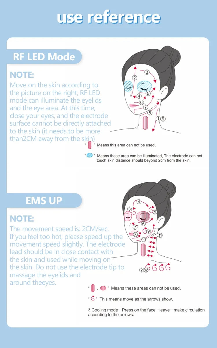 MLAY S3 Handheld RF Beauty Device - Wrinkle Remover, Face Lift & Skin Rejuvenation