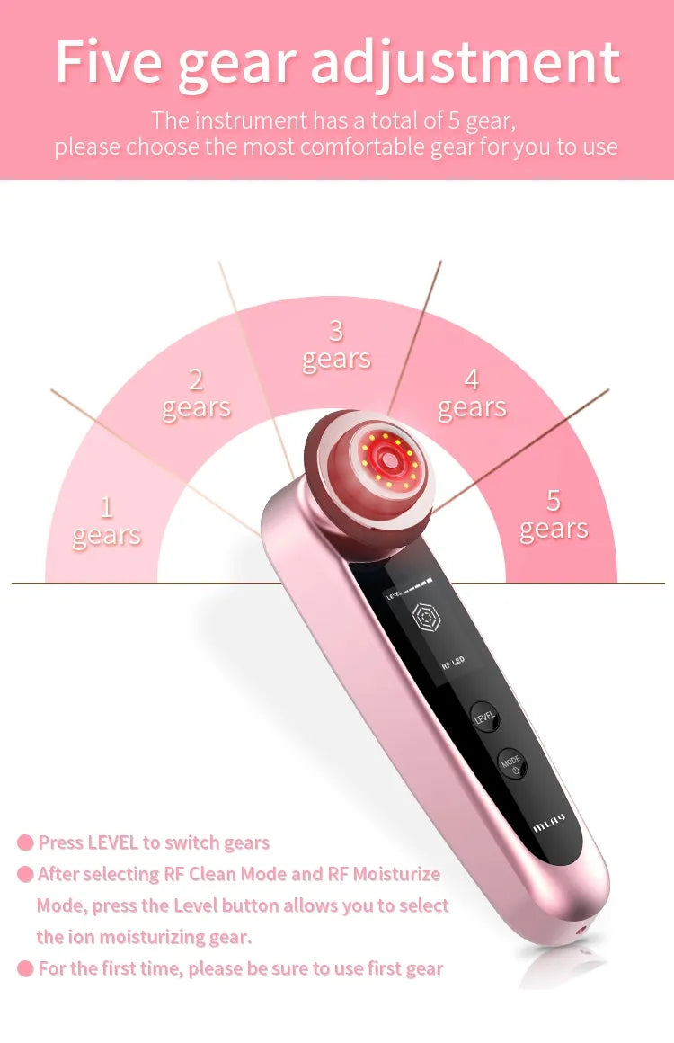 MLAY S3 Handheld RF Beauty Device - Wrinkle Remover, Face Lift & Skin Rejuvenation